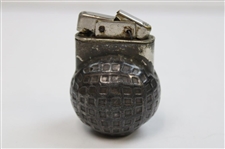 Square Mesh Pattern Dark Tone Golf Ball Themed Lighter