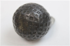 Square Mesh Pattern Dark Tone Golf Ball Themed Lighter