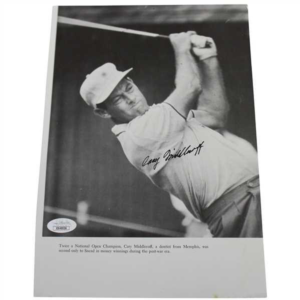 Cary Middlecoff Signed Dentist from Memphis Magazine Page JSA #XX49036