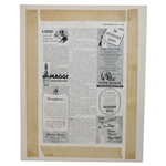 Gene Sarazen Rheingold Lager Matted Ad w/1954 PGA Professional Golfer Magazine
