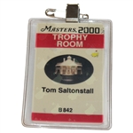 2000 Masters Tournament Trophy Room Badge #B-842 - Tom Saltonstall