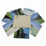 Seven (7) Augusta National Golf Club Classic Photos w/Envelope - Holes #2, #7, #14 & #18