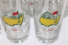 Twelve (12) Masters Tournament Past Champions Glasses