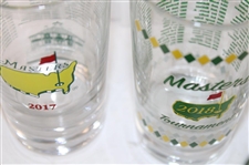 Twelve (12) Masters Tournament Past Champions Glasses