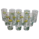 Twelve (12) Masters Tournament Past Champions Glasses