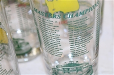 Twelve (12) Masters Tournament Past Champions Glasses