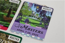 2020, 2022 & 2023 Masters Tournament Series Badges - Johnson, Scheffler & Rahm Winners