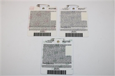 2020, 2022 & 2023 Masters Tournament Series Badges - Johnson, Scheffler & Rahm Winners