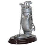 Golf Bag & Clubs Desk Display