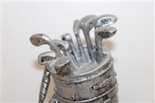 Golf Bag & Clubs Desk Display