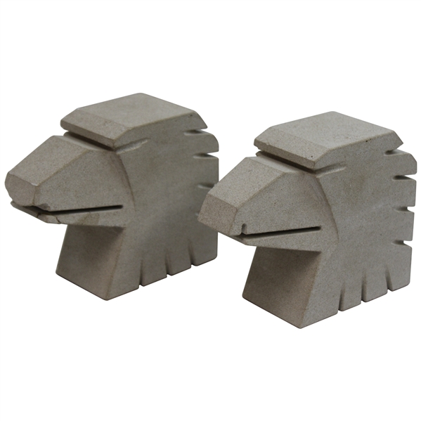 Two (2) Eagle Head Bookends