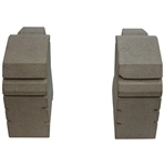 Two (2) Eagle Head Bookends