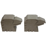 Two (2) Eagle Head Bookends