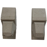 Two (2) Eagle Head Bookends