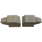 Two (2) Eagle Head Bookends