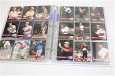 Brad Bryant's 1991 PGA Tour Pro Set Cards w/Binder