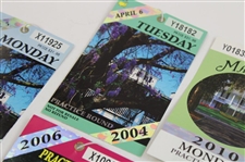 2004, 2006 & 2010 Masters Tournament Monday & Tuesday Practice Rd Tickets (6) - Mickelson Winner