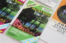 2004, 2006 & 2010 Masters Tournament Monday & Tuesday Practice Rd Tickets (6) - Mickelson Winner