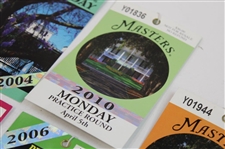 2004, 2006 & 2010 Masters Tournament Monday & Tuesday Practice Rd Tickets (6) - Mickelson Winner
