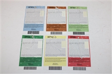 2012 & 2014 Masters Tournament Monday, Tuesday & Wednesday Practice Round Tickets (6)