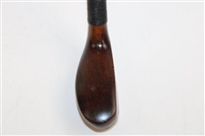 Splice Neck, Wood Putter Head Walking Stick, Lead Back Weight, Alum. Tip, Nosing Plate