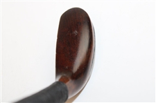 Splice Neck, Wood Putter Head Walking Stick, Lead Back Weight, Alum. Tip, Nosing Plate