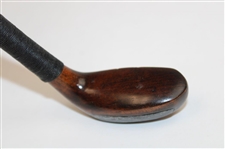 Splice Neck, Wood Putter Head Walking Stick, Lead Back Weight, Alum. Tip, Nosing Plate