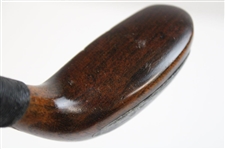Splice Neck, Wood Putter Head Walking Stick, Lead Back Weight, Alum. Tip, Nosing Plate