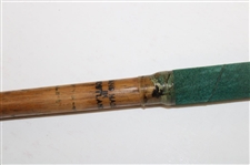 “The Duke” Handmade Wood Mallet Head Putter, Splice Neck, Nosing Strip, Green Suede Leather Wrap Grip