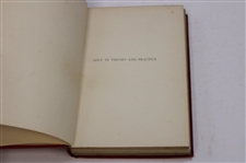 1896 1St Ed 'Golf In Theory And Practice' By Everard