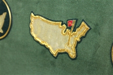 A Seldom Seen Gold Wood Framed Collection Of (5) Different Commemorative  Masters Patches