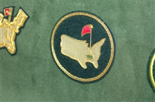 A Seldom Seen Gold Wood Framed Collection Of (5) Different Commemorative  Masters Patches