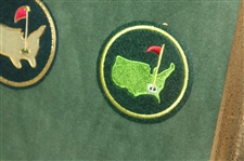 A Seldom Seen Gold Wood Framed Collection Of (5) Different Commemorative  Masters Patches