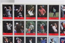 1990 Miller Press PGA Tour 66 Card Set Uncut Sheet 