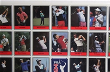 1990 Miller Press PGA Tour 66 Card Set Uncut Sheet 