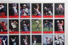 1990 Miller Press PGA Tour 66 Card Set Uncut Sheet 