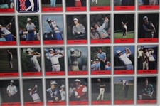 1990 Miller Press PGA Tour 66 Card Set Uncut Sheet 