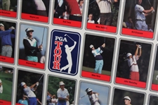 1990 Miller Press PGA Tour 66 Card Set Uncut Sheet 