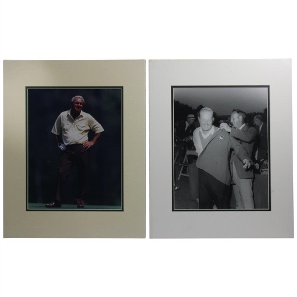 2 Masters Photos 1963 Palmer And Nicklaus And 1980s Palmer Ronnie Watts Collection