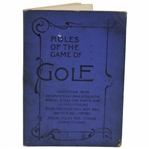 1908 'Rules Of The Game Of Golf'