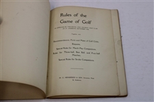 1908 'Rules Of The Game Of Golf'