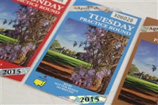 2015 Masters Drive/Chip & Putt, Monday, Tuesday & Wednesday Practice Rd Tickets (4) - Spieth Winner
