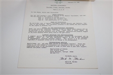1987 & 1988 Masters Tournament Releases To The Press, Radio & Television Guides