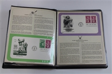 Album Of First Day Covers w/Stamps From Various Countries Including Jones, Ouimet & Zaharias