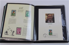 Album Of First Day Covers w/Stamps From Various Countries Including Jones, Ouimet & Zaharias