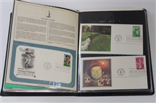 Album Of First Day Covers w/Stamps From Various Countries Including Jones, Ouimet & Zaharias