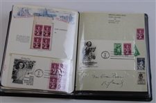 Album Of First Day Covers w/Stamps From Various Countries Including Jones, Ouimet & Zaharias