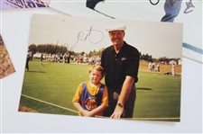 Seven (7) Signed Photos Including Calvin Peete, Tom Watson, Gene Littler & Others JSA ALOA