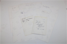 Seven (7) Signed Photos Including Calvin Peete, Tom Watson, Gene Littler & Others JSA ALOA