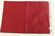 Justin Rose Signed 2013 US Open at Merion Red Screen Flag JSA ALOA